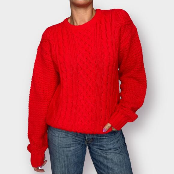 80s Claybrooke‎ Red Sweater - Picture 1 of 5